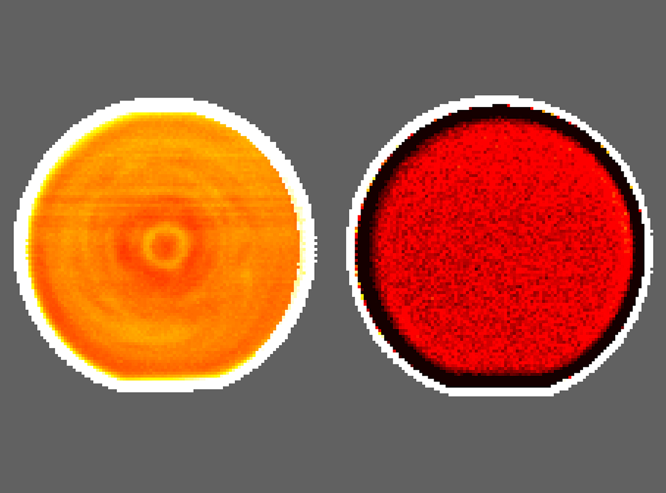 Darstellung der Widerstandsverteilung eines Si-Wafers