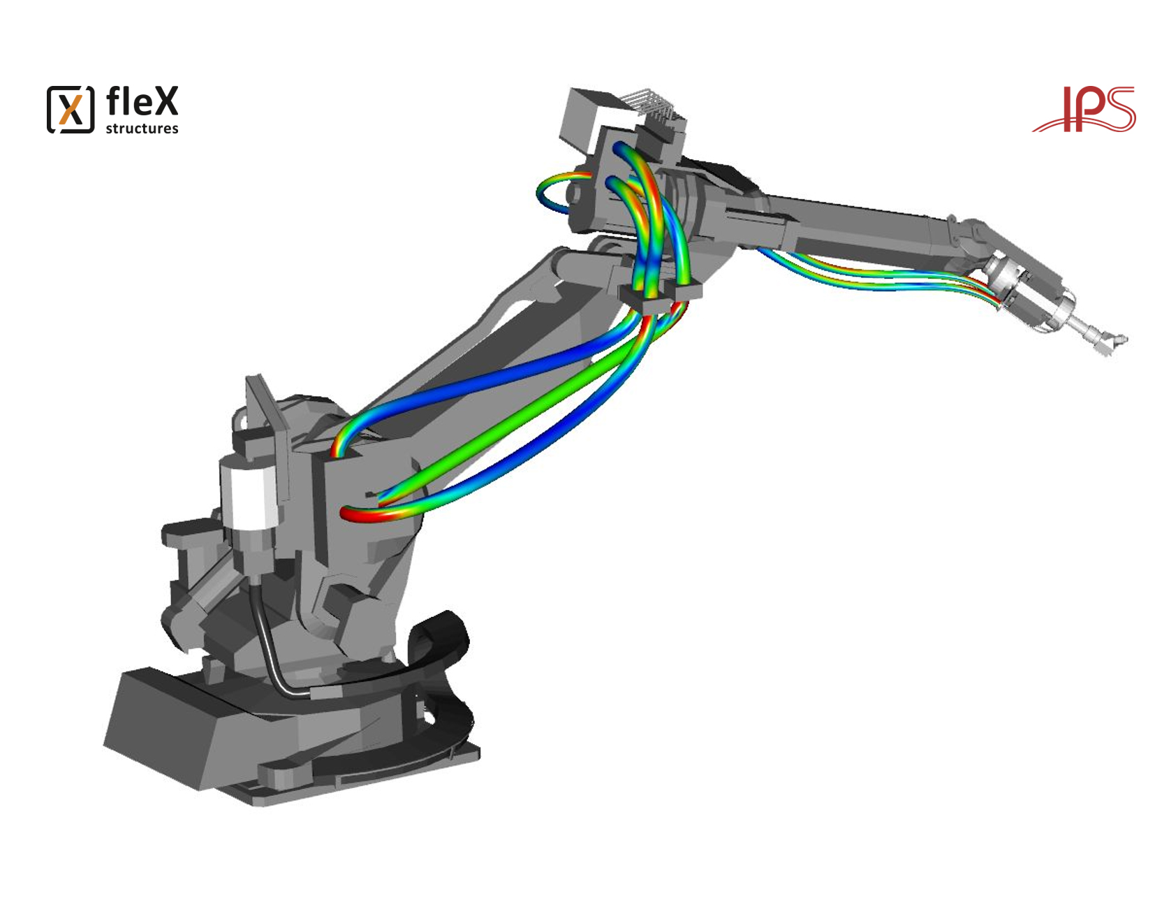 Kabel am Schweißroboter