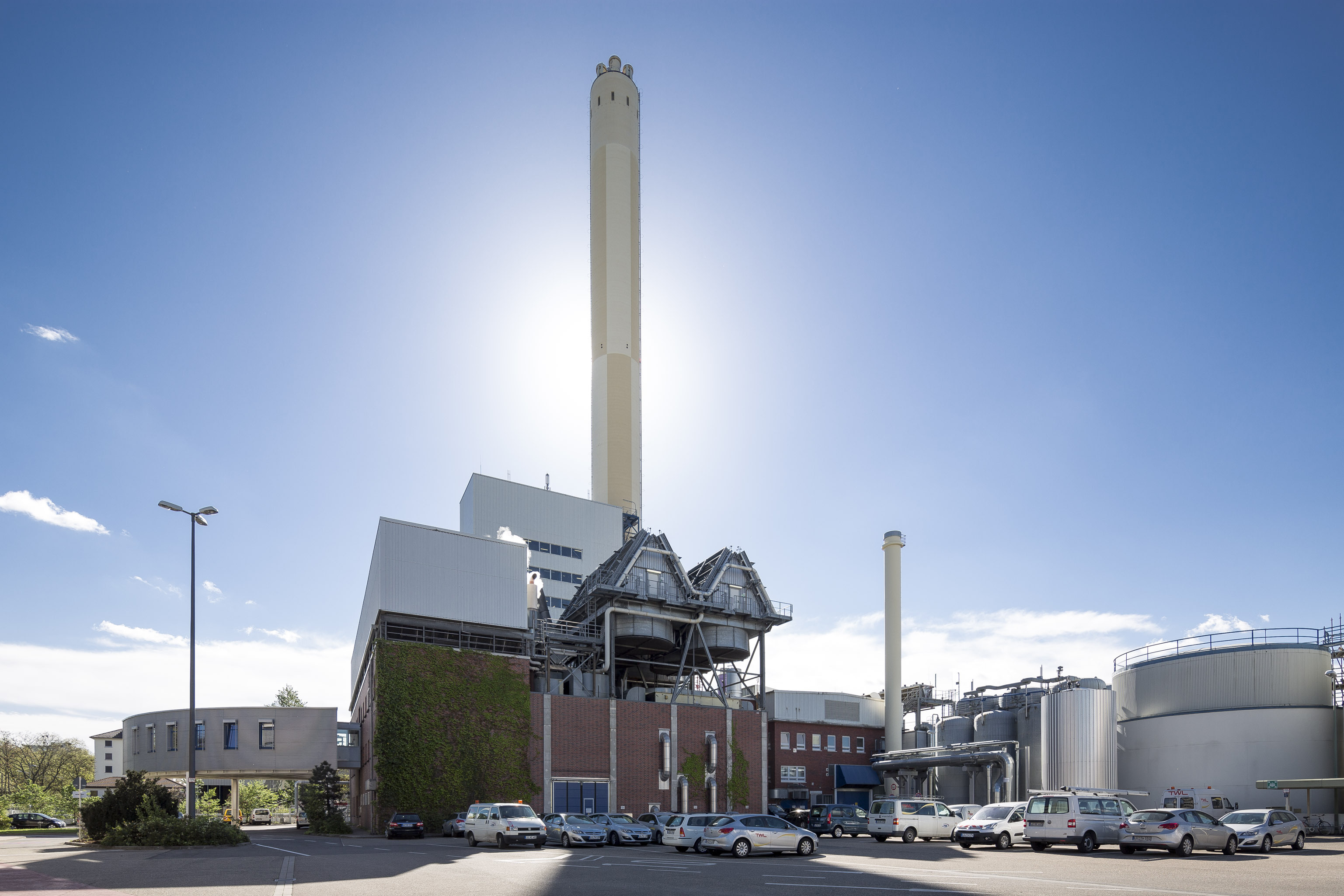 District heating plant of the TWL (Technische Werke Ludwigshafen).