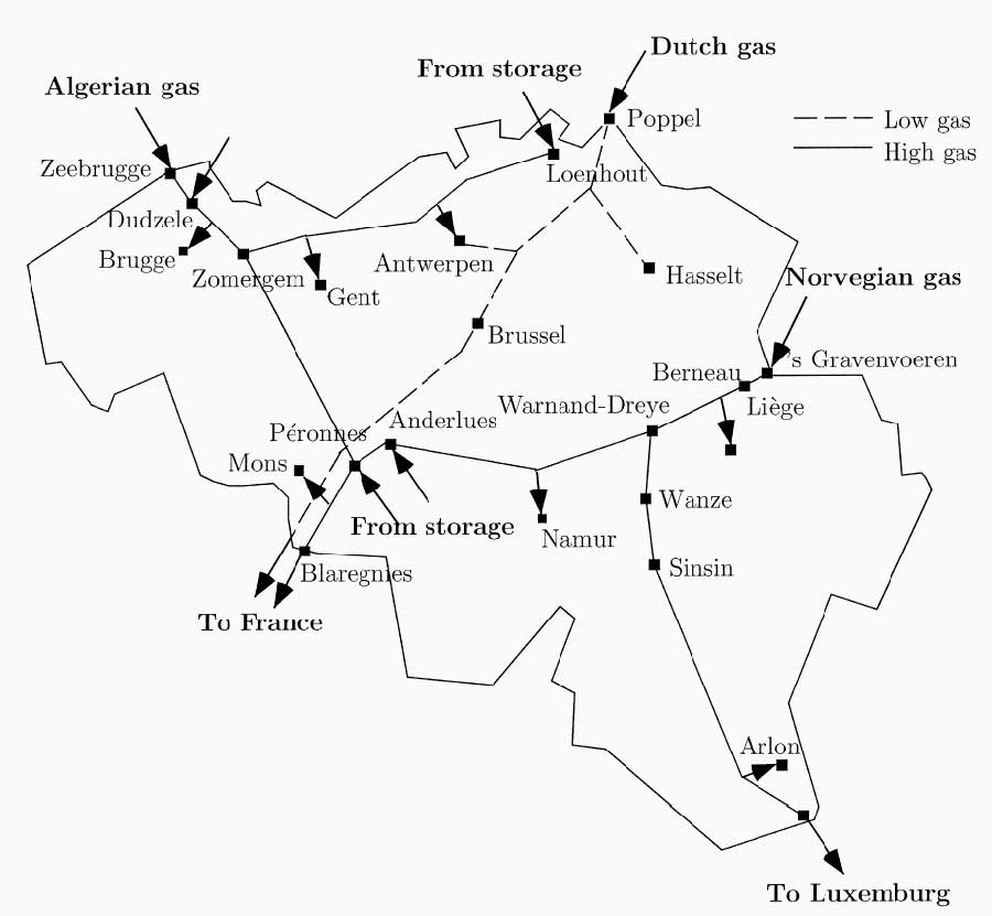 Belgisches Gaspipelinenetz Belgisches Gaspipelinenetz